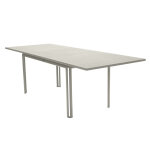 Table de jardin extensible en aluminium rectangulaire costa gris argile - 10 places - fermob