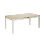 Table de jardin extensible, rectangulaire en aluminium milos ivoire - 8 / 10 places - jardiline Table de jardin extensible, rectangulaire en aluminium milos ivoire - 8 / 10 places - jardiline