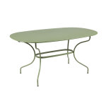 Table de jardin en métal ovale opera + 160 x 90 cm cactus - fermob Table de jardin en métal ovale opera + 160 x 90 cm cactus - fermob