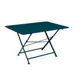 Table de jardin rectangulaire cargo 128 x 90 cm bleu acapulco - fermob Table de jardin rectangulaire cargo 128 x 90 cm bleu acapulco - fermob