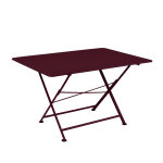 Table de jardin rectangulaire cargo 128 x 90 cm cerise noire - fermob