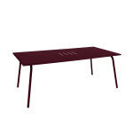 Table de jardin rectangulaire en métal monceau 8 places cerise noire - fermob Table de jardin rectangulaire en métal monceau 8 places cerise noire - fermob
