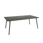 Table de jardin rectangulaire en mtal monceau 8 places romarin - fermob