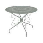Table de jardin ronde montmartre Ø 96 cm gris lapilli - fermob Table de jardin ronde montmartre Ø 96 cm gris lapilli - fermob