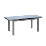 Table  manger d'extrieur extensible en aluminium gris ibiza anthracite - 10 / 12 places - jardiline ...