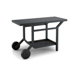 Table pour plancha roulante en acier noir - forge adour Table pour plancha roulante en acier noir - forge adour