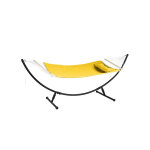 Toile de hamac matelassé jaune moutarde akio - hespéride Toile de hamac matelassé jaune moutarde akio - hespéride
