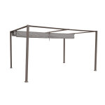 Tonnelle de jardin en aluminium noisette palmeira - 4 x 3 m - hespride
