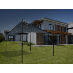 Tonnelle de jardin nassau ciel Étoilé 3, 5 x 3, 5 x 2, 8 m avec 200 leds - jardiline Tonnelle de jardin nassau ciel Étoilé 3, 5 x 3, 5 x 2, 8 m avec 200 leds - jardiline