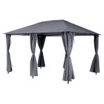 Tonnelle de jardin santorini 3 x 4 m ardoise - hespride