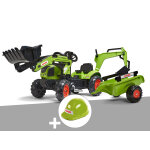 Tractopelle enfant claas arion 410 2  5 ans falk + casque