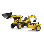 Tractopelle enfant komatsu avec remorque + excavatrice 3  7 ans - falk