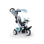 Tricycle enfant baby driver plus bleu + ombrelle - smoby