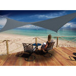 Voile d'ombrage rectangulaire 4 x 3 m - austral - ardoise - jardiline