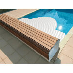 Volet de piscine hors - sol banc classic 12, 00 x 6, 00 m - abriblue