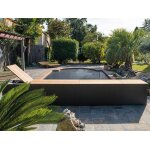 Volet de piscine hors - sol banc dsign 9, 00 x 4, 50 m - abriblue