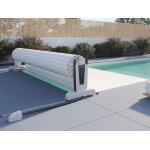 Volet de piscine hors - sol fidji sur rail 9, 00 x 4, 50 m - sofatec