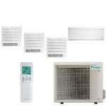 Daikin quadri - split stylish 5mxm90a + 2 x cvxm20a + fvxm25a + ftxa42cw