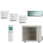 Daikin quadri - split stylish 5mxm90a + 2 x cvxm20a + fvxm25b + ftxa42bs