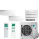 Daikin tri - split emura 5mxm90a + ftxj25aw + ftxj35aw + fvxm50a