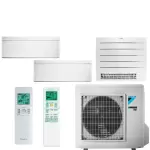 Daikin tri - split stylish 4mxm80a + 2 x ctxa15cw + fvxm50a