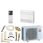 Mitsubishi electric pack climatisation console double flux mitsubishi mfz - kt35vg