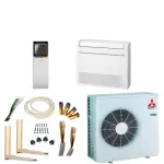 Mitsubishi electric pack climatisation console double flux mitsubishi mfz - kt50vg