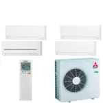 Mitsubishi electric mitsubishi quadri - split mxz - 4f72vf + 3 x msz - ay15vgk + msz - ay20vgk Mitsubishi electric mitsubishi quadri - split mxz - 4f72vf + 3 x msz - ay15vgk + msz - ay20vgk