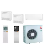 Mitsubishi electric mitsubishi tri - split mxz - 3f68vf + msz - ay15vgk + mfz - kt25vg + mfz - kt35vg ...