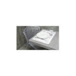 Atelier de la deco 2 sets de table style liberty blanc brod� -