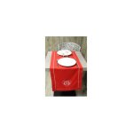 Atelier de la deco chemin de table rouge -