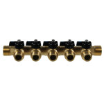 Collecteur mle 3 / 4  (20 / 27) - femelle 1 / 2  (15 / 21) avec mini - vannes monobloc 5 dparts mle ...