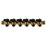 Collecteur mle 3 / 4  (20 / 27) - femelle 1 / 2  (15 / 21) avec mini - vannes monobloc 6 dparts mle ...