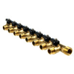 Collecteur mle 3 / 4  (20 / 27) - femelle 1 / 2  (15 / 21) avec mini - vannes monobloc 8 dparts mle ...