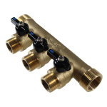 Collecteur mini - vanne 1  (26 / 34) - 3 dparts mle 3 / 4  (20 / 27) - arcanaute
