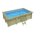 Altanka piscine bois aqua 4, 65 x 2, 85 x h1, 24m - sans dalle