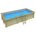 Altanka piscine bois aqua 6, 10 x 2, 85 x h1, 31m - sans dalle