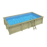Altanka piscine bois aqua 7, 00 x 3, 75 x h1, 45m - sans dalle