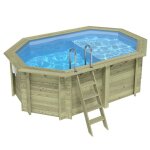 Altanka piscine bois nemo 4, 30 x 3, 00 x h1, 31m avec plage - sans dalle