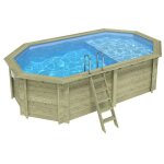 Altanka piscine bois nemo 5, 79 x 3, 49 x h1, 45m avec plage - sans dalle
