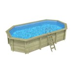 Altanka piscine bois nemo 7, 30 x 3, 97 x h1, 45m - sans dalle