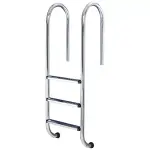 Azialo echelle inox droite - 2 marches