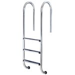 Azialo echelle inox droite - 2 marches