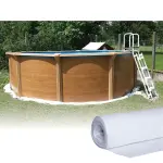 Azialo tapis de sol pour piscine hors - sol - 5, 50 m