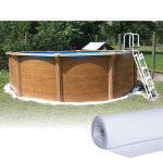 Azialo tapis de sol pour piscine hors - sol dimension - 5, 50 m