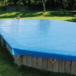 B�che d'hivernage pour piscine bois altanka hexagonale - 4, 10m hexagonale