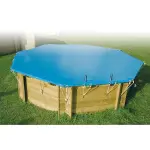 B�che d'hivernage pour piscine bois ubbink hexagonale - sunwater / azura 4, 10m hexagonale