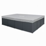 B�che de protection pour piscine intex graphite ou sequoia - piscine rectangulaire 4, 00 x 3, 00m