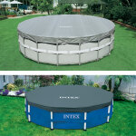 Bche de protection pour piscine intex tubulaire ronde modle - piscine diamtre 3, 05m