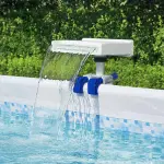 Cascade piscine bestway multicolore led